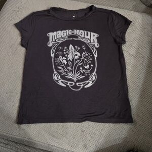 American Eagle Outfitters Charcoal Magic Hour Tee